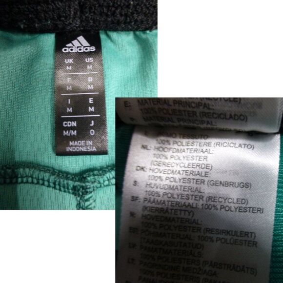 ADIDAS Green Polyester Aeroready Shorts - Picture 3 of 10